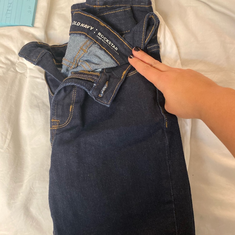 Old navy blue skinny jeans